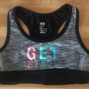 H&M girls sport bra